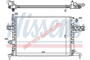 Opel Corsa C 1400 1600 Benzinli Motor Su Radyatörü 2001 2005 Model Arası 1300237