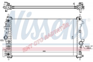 Saap 9-5 2.00 Td Otomatik Motor Su Radyatörü 13241724