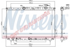 Hyundai Santa Fe Benzinli Motor Su Radyatörü Otomatik 2001 2006 Model Arası 25310-26050