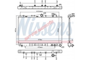 Hyundai Sonata Benzinli Motor Su Radyatörü 1600 1800 2000 Motor 1991 1998 Arası Model 25310-34000