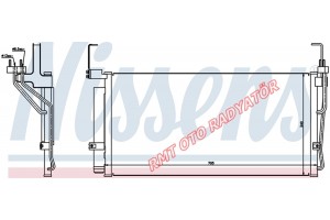 Hyundai Santa Fe Dizel Motor Klima Radyatörü 2001 2006 Model Arası 97606-26401