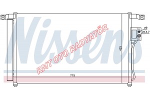 Hyundai Santa Fe Benzinli 2000 Dizel 2200 Motor Klima Radyatörü 2006 2012 Model Arası 97606-2B200